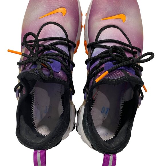 Nike Womens React Presto Galaxy-Themed Athletic Shoes Size 9 Purple & Orange - Picture 6 of 8